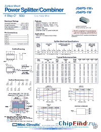 Datasheet JS4PS-1W+ manufacturer Mini-Circuits